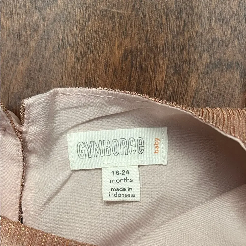 Gymboree Girl’s Shimmering Copper Special Occasion Party Dress, Size 18-24M